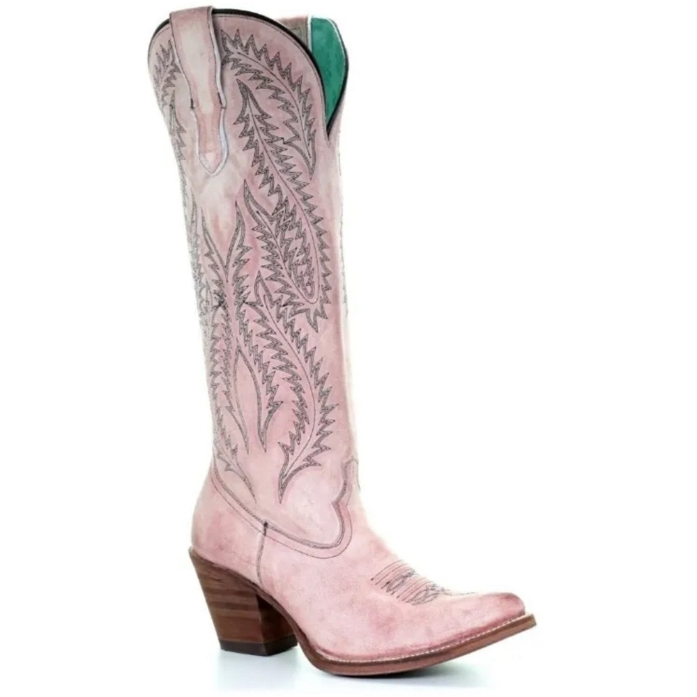 Corral Rose Pink Cowboy  Cowgirl Boots Size 8 E1447